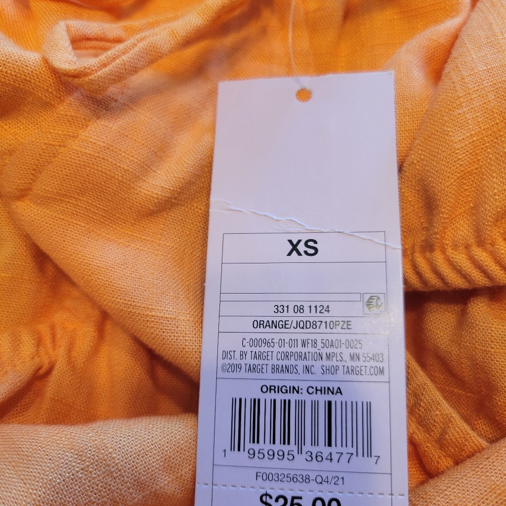 NWT Wild Fable XS Orange Mini Dress - Picture 8 of 10
